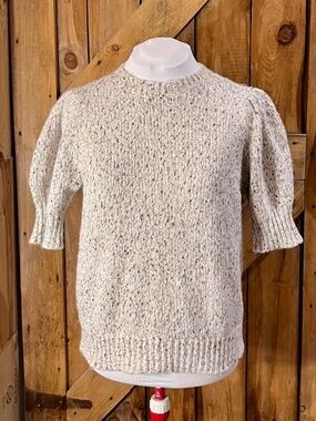 Vero Moda Speckled Knit Short Sleeve Sweater – Size L